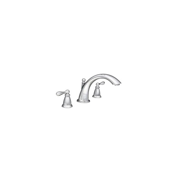 Chrome Two-Handle High Arc Roman Tub Faucet